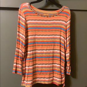 Lightweight multi colored long sleeve shirt